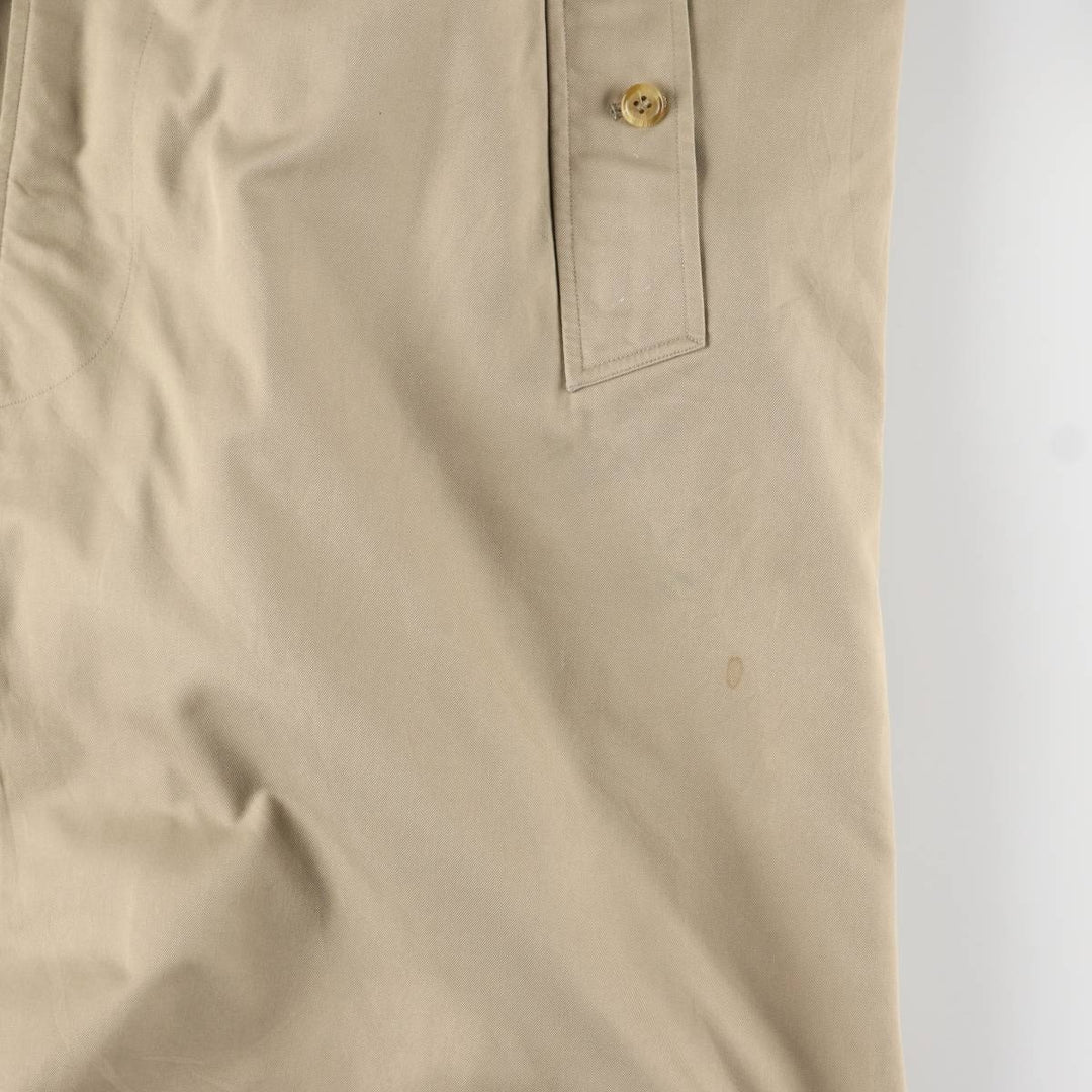 Burberry's Balmacaan Coat, Made in England, Men's Size L cotton Beige type Vintage Second Hand