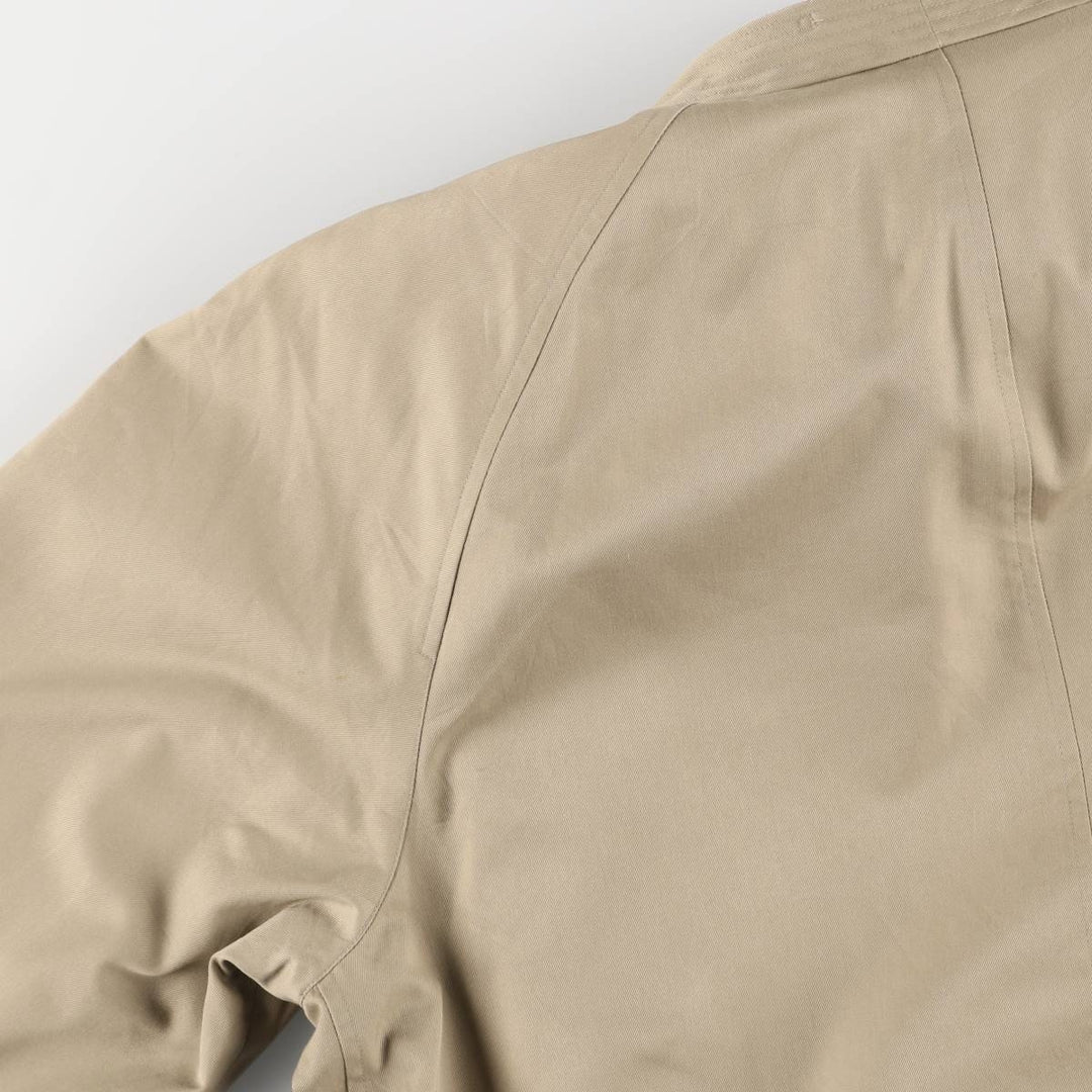 Burberry's Balmacaan Coat, Made in England, Men's Size L cotton Beige type Vintage Second Hand