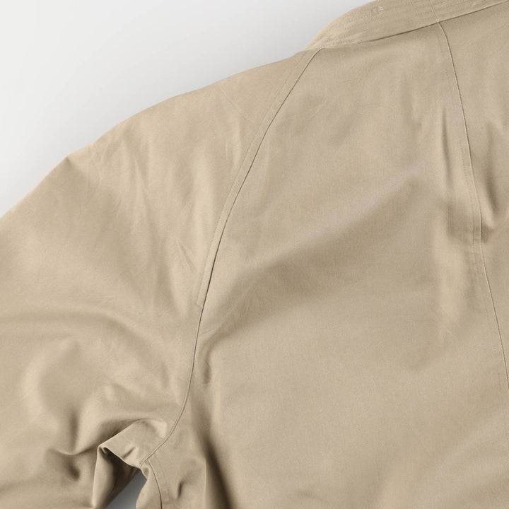 Burberry's Balmacaan Coat, Made in England, Men's Size L cotton Beige type Vintage Second Hand