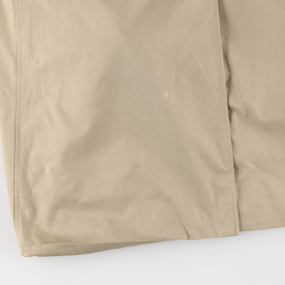Burberry's Balmacaan Coat, Made in England, Men's Size L cotton Beige type Vintage Second Hand