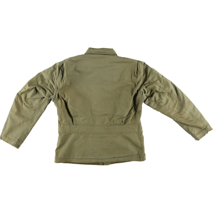 Vintage US Navy N-4 Stenciled Military Deck Jacket, Men's Size L unclear Khaki type sage green Vintage Second Hand