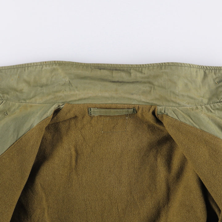 Vintage US Navy N-4 Stenciled Military Deck Jacket, Men's Size L unclear Khaki type sage green Vintage Second Hand