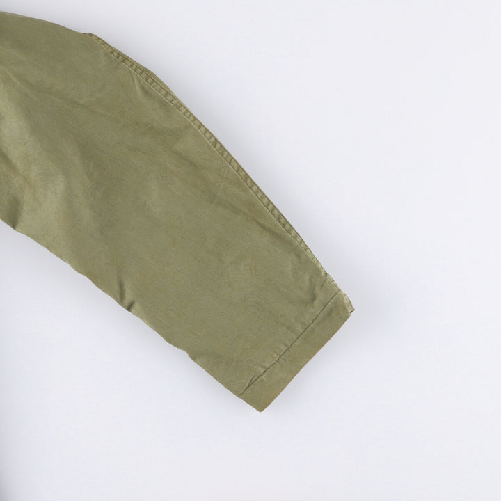 Vintage US Navy N-4 Stenciled Military Deck Jacket, Men's Size L unclear Khaki type sage green Vintage Second Hand