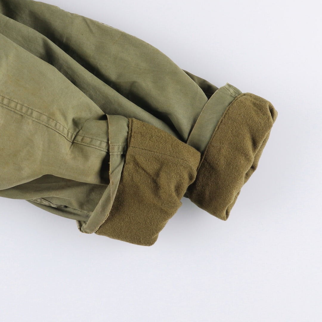 Vintage US Navy N-4 Stenciled Military Deck Jacket, Men's Size L unclear Khaki type sage green Vintage Second Hand