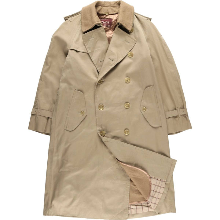 Vintage 80s-90'S Ralph Lauren Chaps trench coat, men's size M cotton Beige type Vintage Second Hand