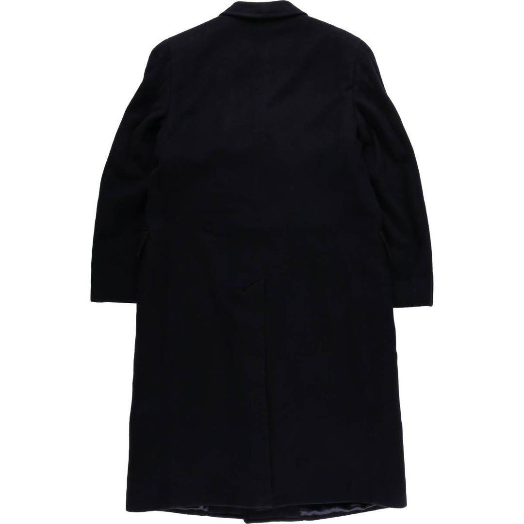 Simon's Copley Square Cashmere Chesterfield Coat, Men's Size Medium Cashmere navy blue type Vintage Second Hand