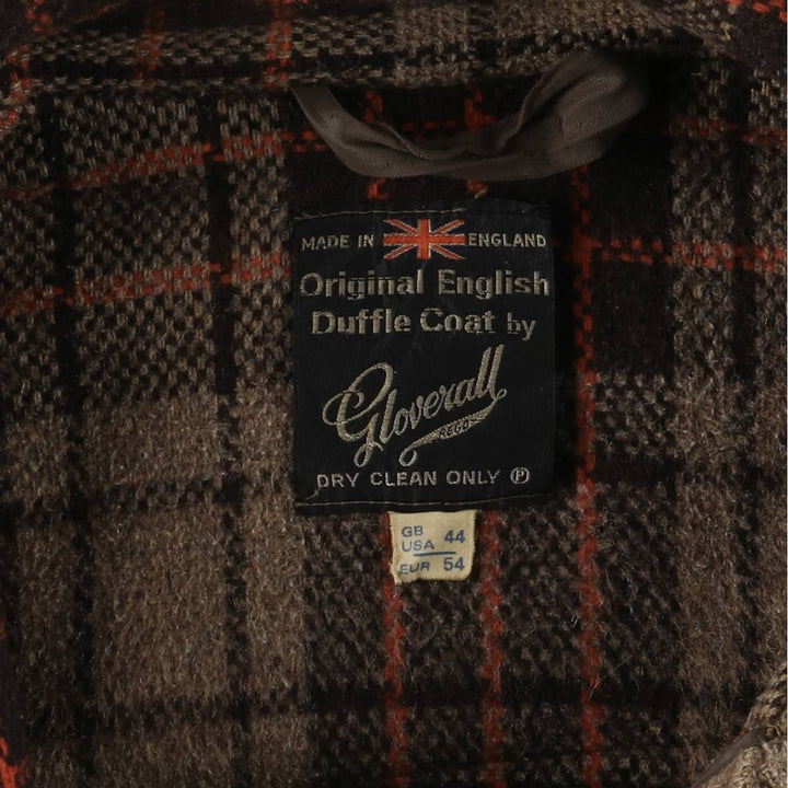 Vintage 60s-70'S Gloverall Duffle Coat, Made in England, Men's Size XL unclear Beige type Vintage Second Hand