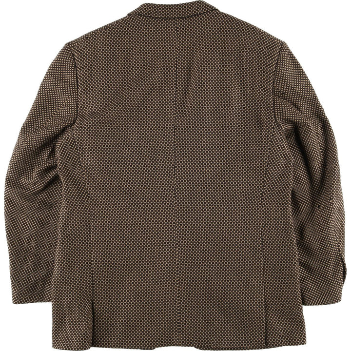 90'S Versace all-over print wool tailored jacket, men's size XL wool brown type Vintage Second Hand