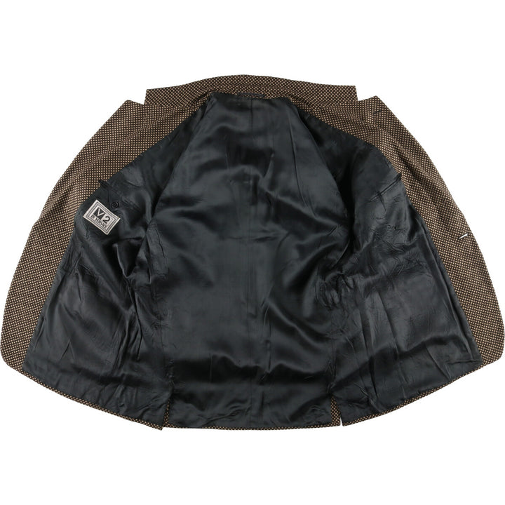 90'S Versace all-over print wool tailored jacket, men's size XL wool brown type Vintage Second Hand