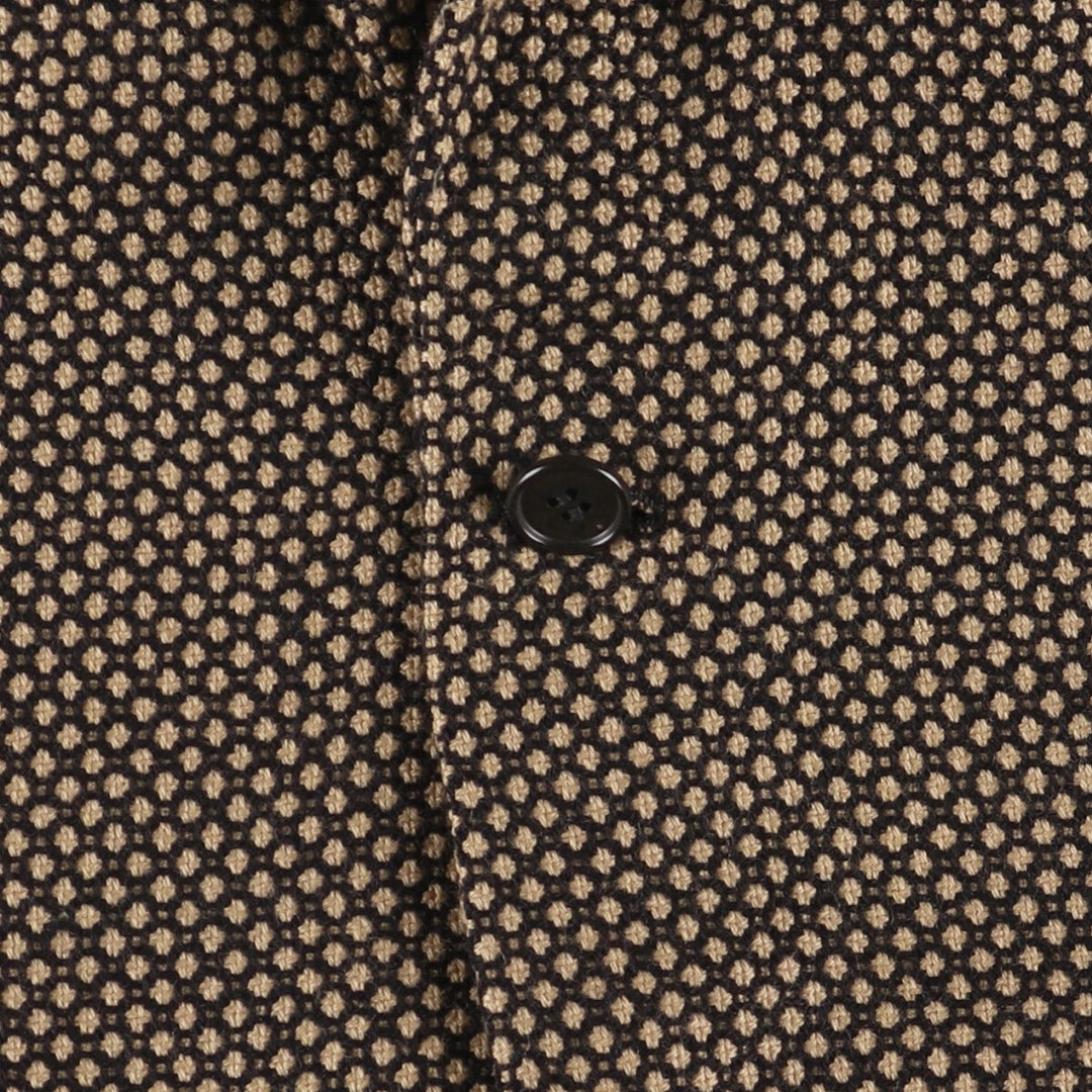 90'S Versace all-over print wool tailored jacket, men's size XL wool brown type Vintage Second Hand