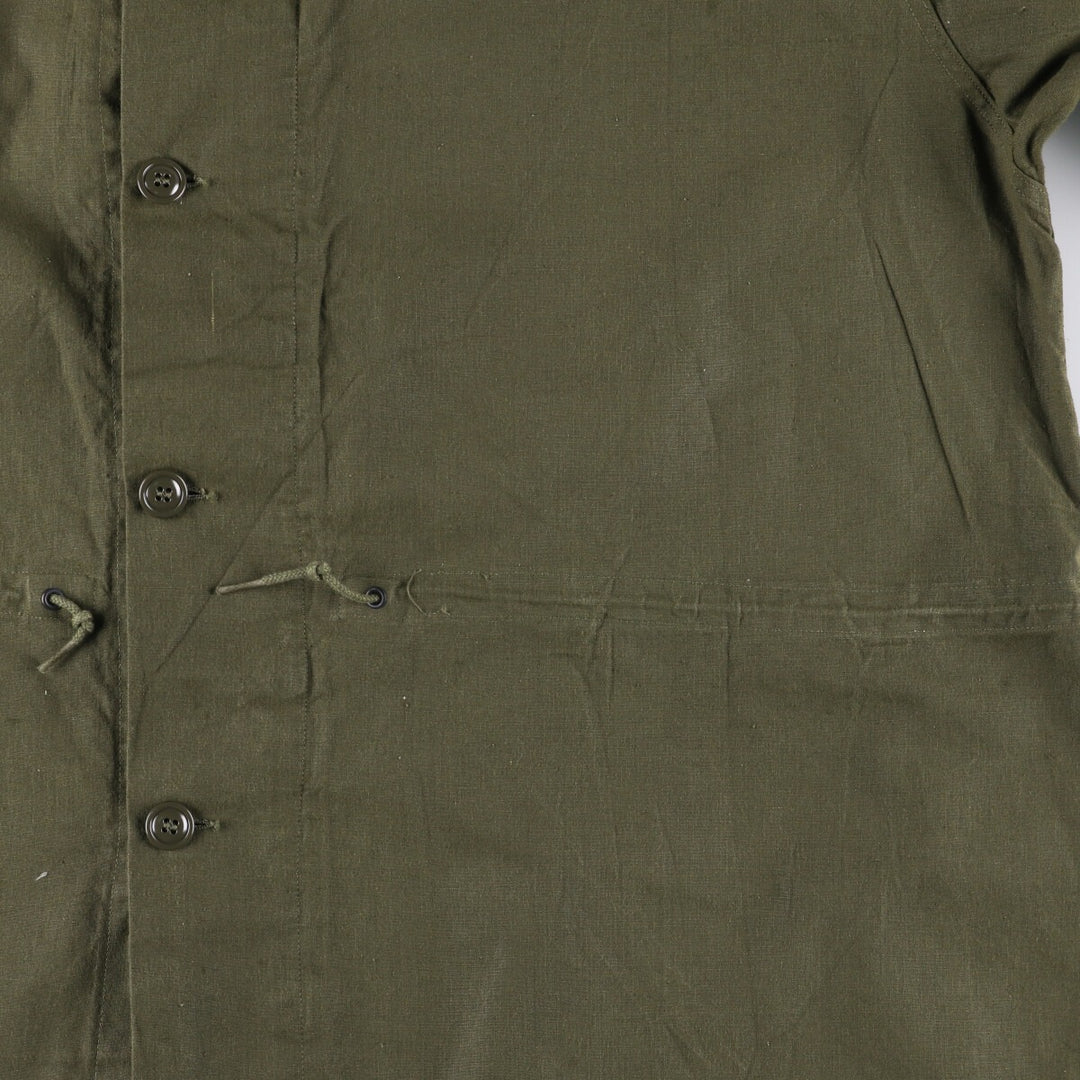 Vintage 1960'S Gas Protective Coat, Military Coat, Made in USA, Medium, Men's Size M unclear Khaki type Vintage Second Hand