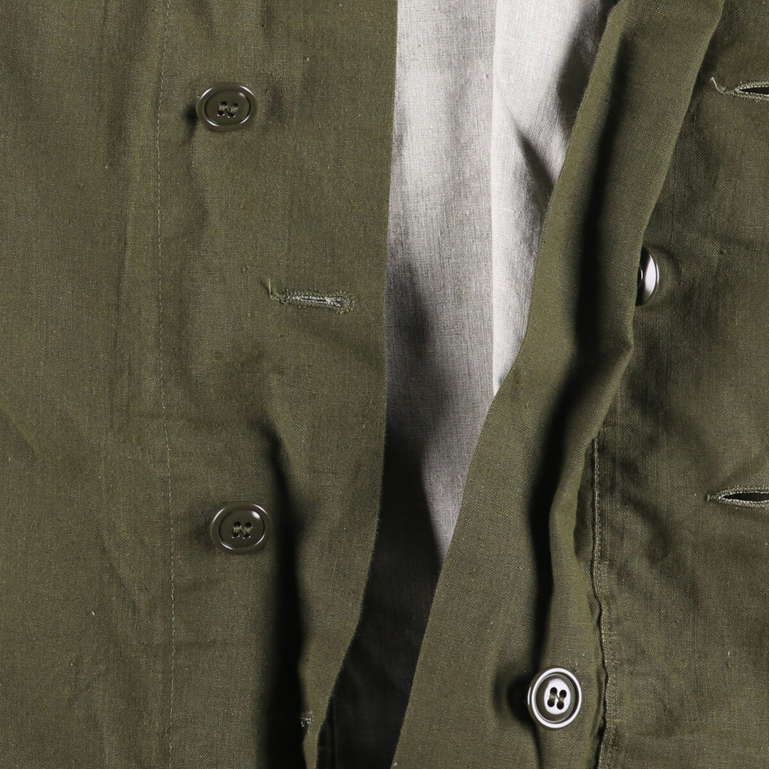 Vintage 1960'S Gas Protective Coat, Military Coat, Made in USA, Medium, Men's Size M unclear Khaki type Vintage Second Hand