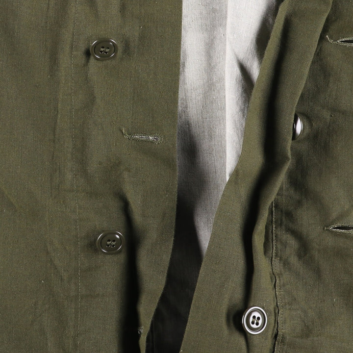 Vintage 1960'S Gas Protective Coat, Military Coat, Made in USA, Medium, Men's Size M unclear Khaki type Vintage Second Hand