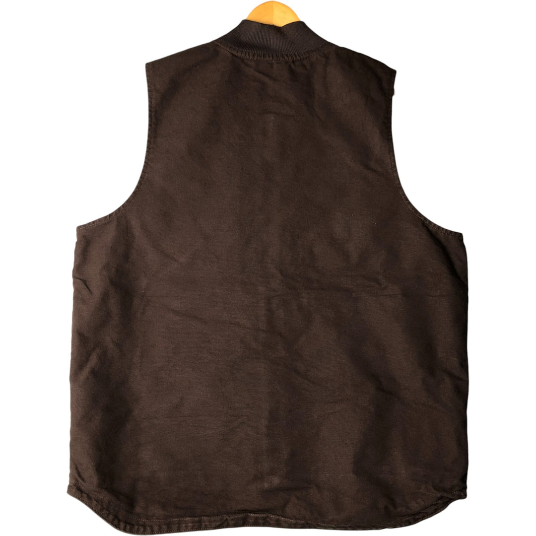 Carhartt Loose Fit Padded Duck Vest, Men's XL cotton brown type Vintage Second Hand