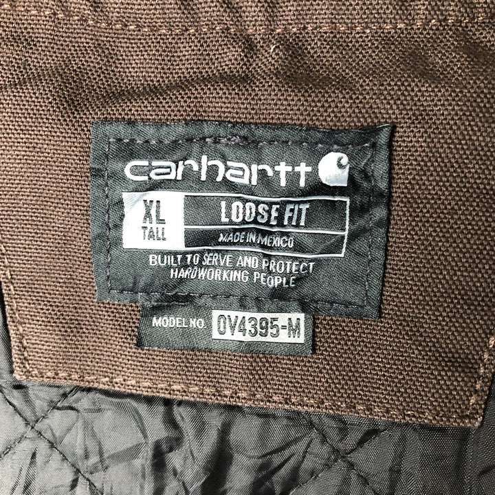 Carhartt Loose Fit Padded Duck Vest, Men's XL cotton brown type Vintage Second Hand