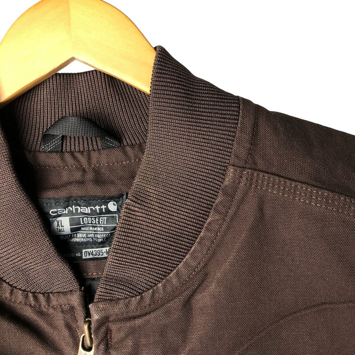 Carhartt Loose Fit Padded Duck Vest, Men's XL cotton brown type Vintage Second Hand