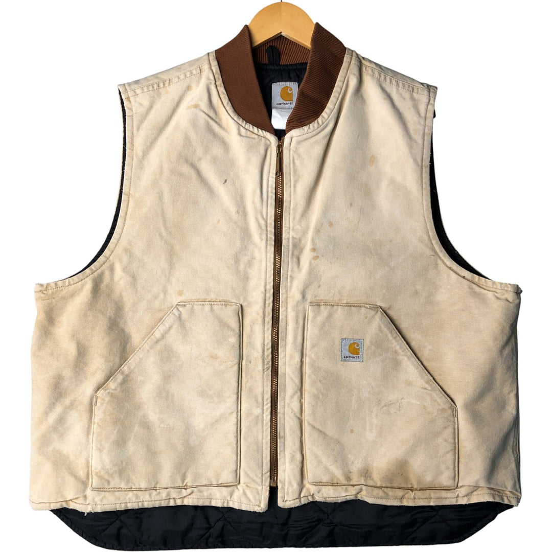 Carhartt Classic Padded Duck Vest, Men's XL unclear Beige type Vintage Second Hand