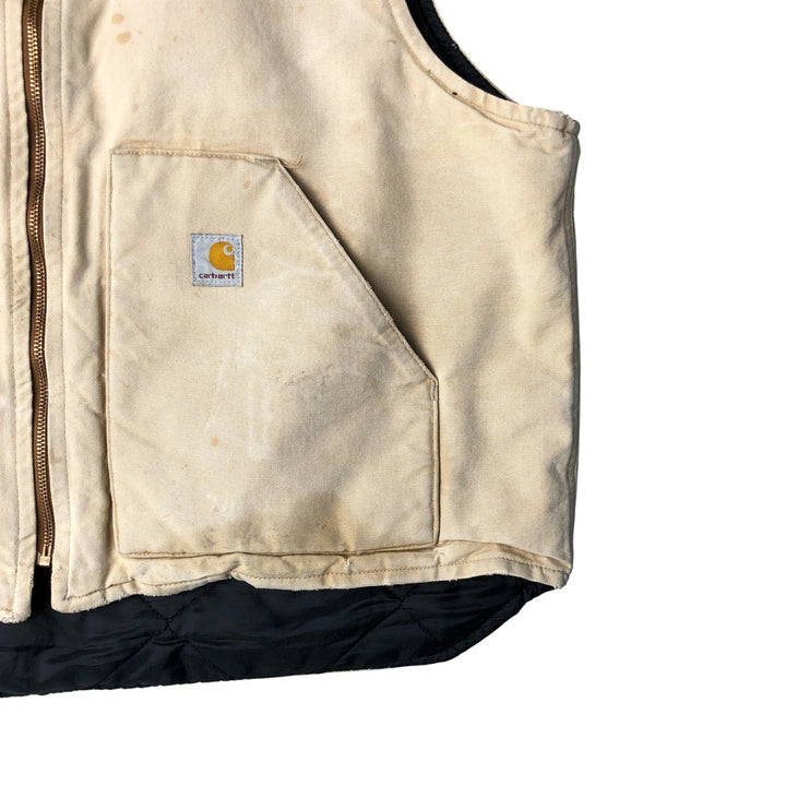 Carhartt Classic Padded Duck Vest, Men's XL unclear Beige type Vintage Second Hand
