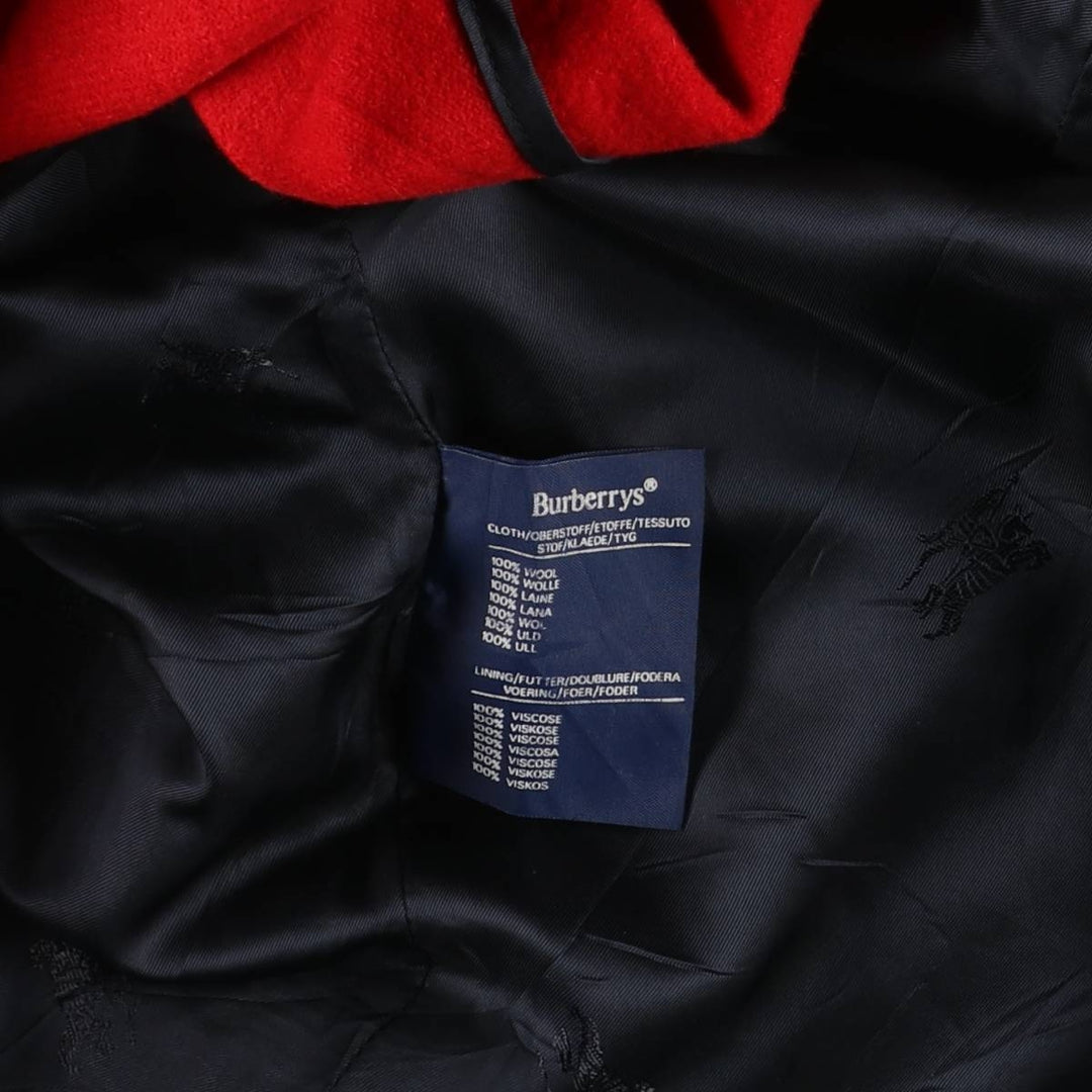 Vintage 1980'S Burberry Balmacaan coat, made in England, size M, men's wool navy blue type Vintage Second Hand