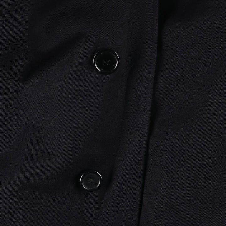 Vintage 1980'S Burberry Balmacaan coat, made in England, size M, men's wool navy blue type Vintage Second Hand