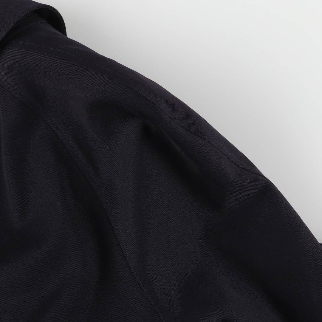 Vintage 1980'S Burberry Balmacaan coat, made in England, size M, men's wool navy blue type Vintage Second Hand