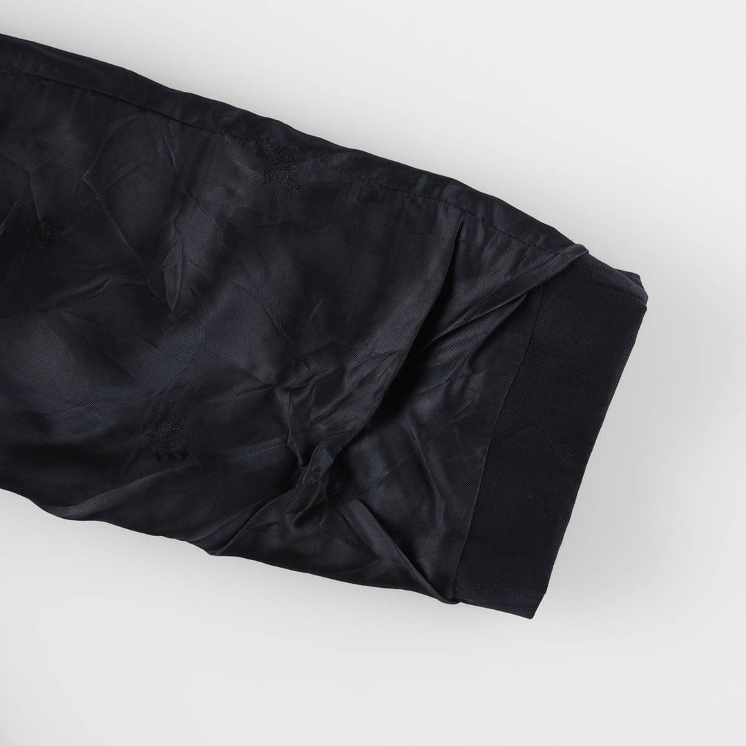 Vintage 1980'S Burberry Balmacaan coat, made in England, size M, men's wool navy blue type Vintage Second Hand