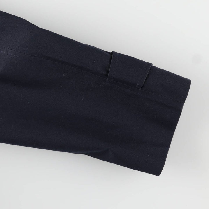 Burberry's Balmacaan Coat, Made in England, Men's Size L cotton navy blue type Vintage Second Hand