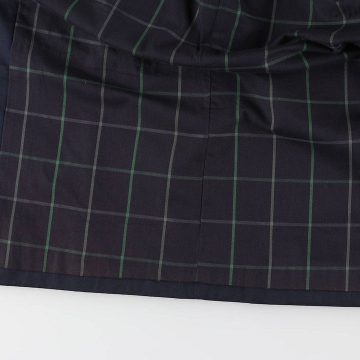 Burberry's Balmacaan Coat, Made in England, Men's Size L cotton navy blue type Vintage Second Hand