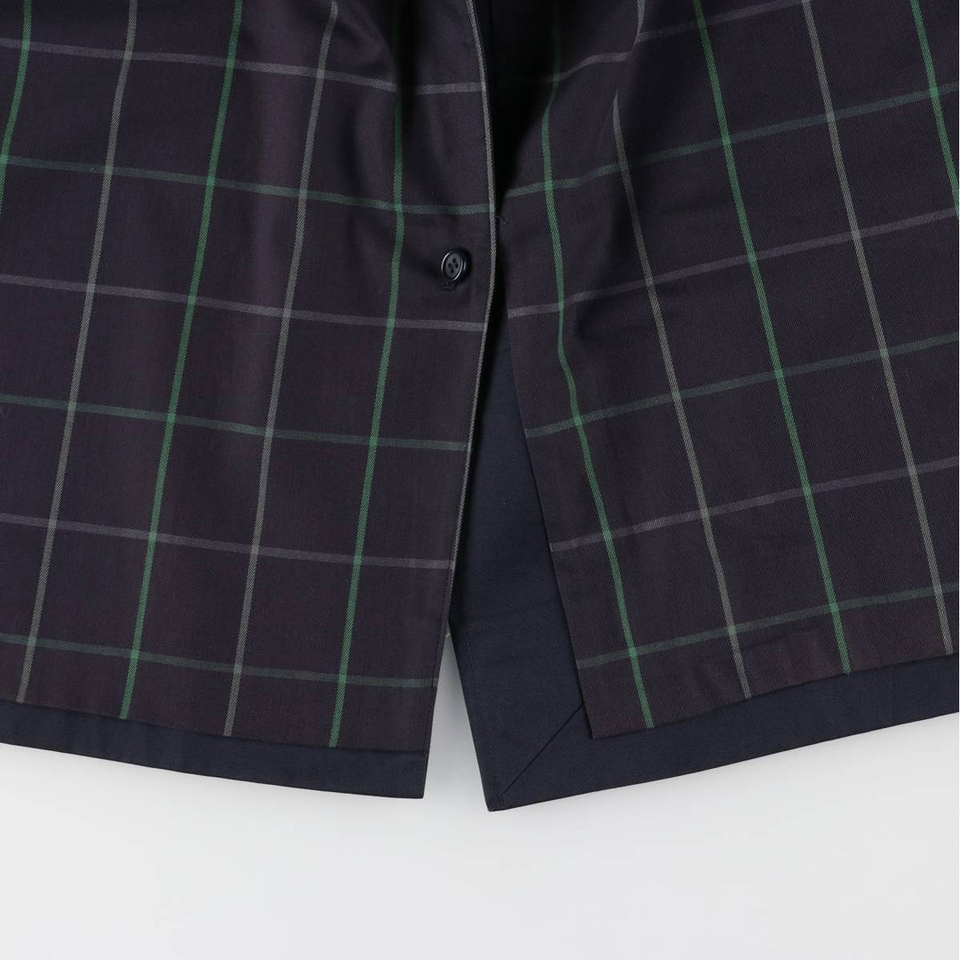 Burberry's Balmacaan Coat, Made in England, Men's Size L cotton navy blue type Vintage Second Hand