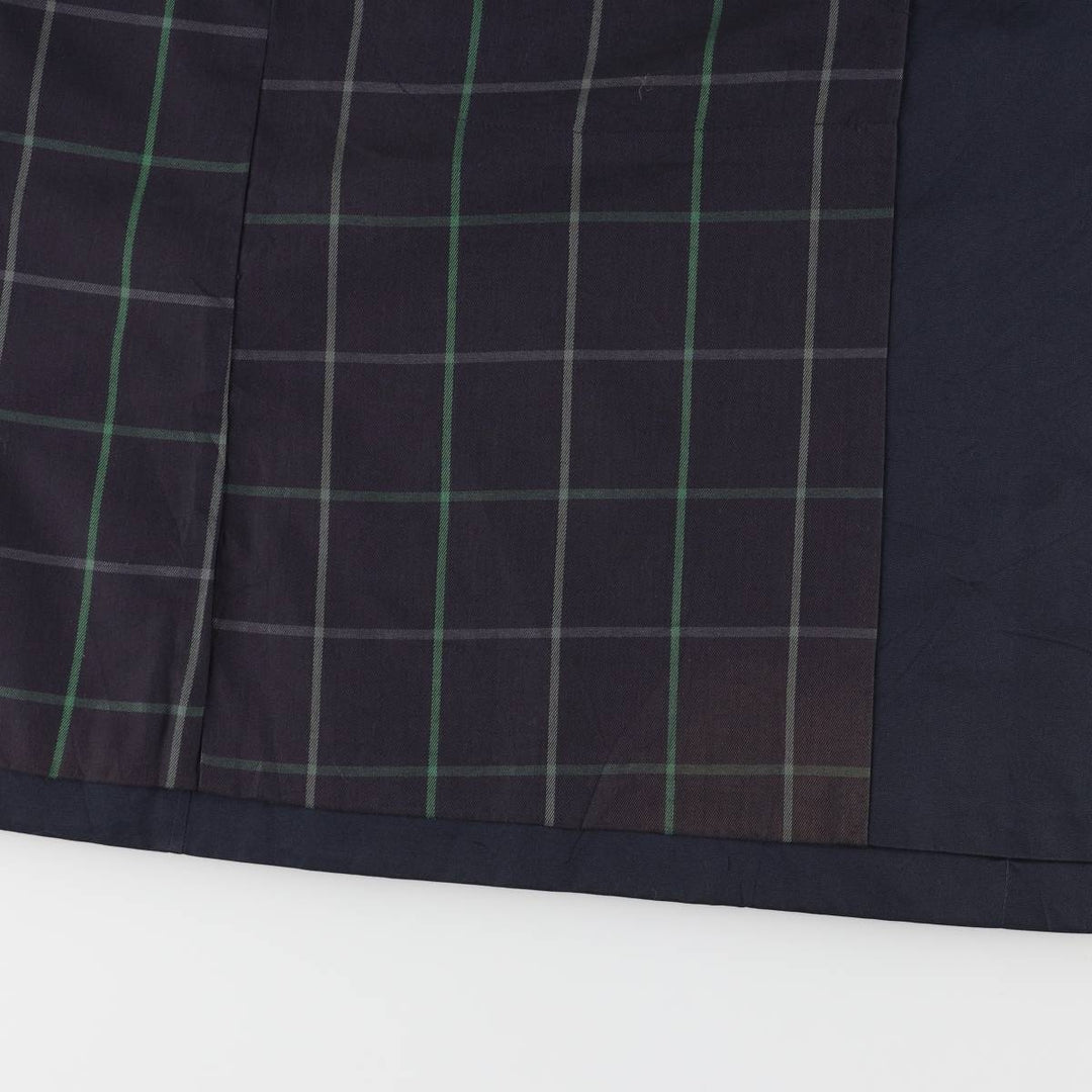 Burberry's Balmacaan Coat, Made in England, Men's Size L cotton navy blue type Vintage Second Hand