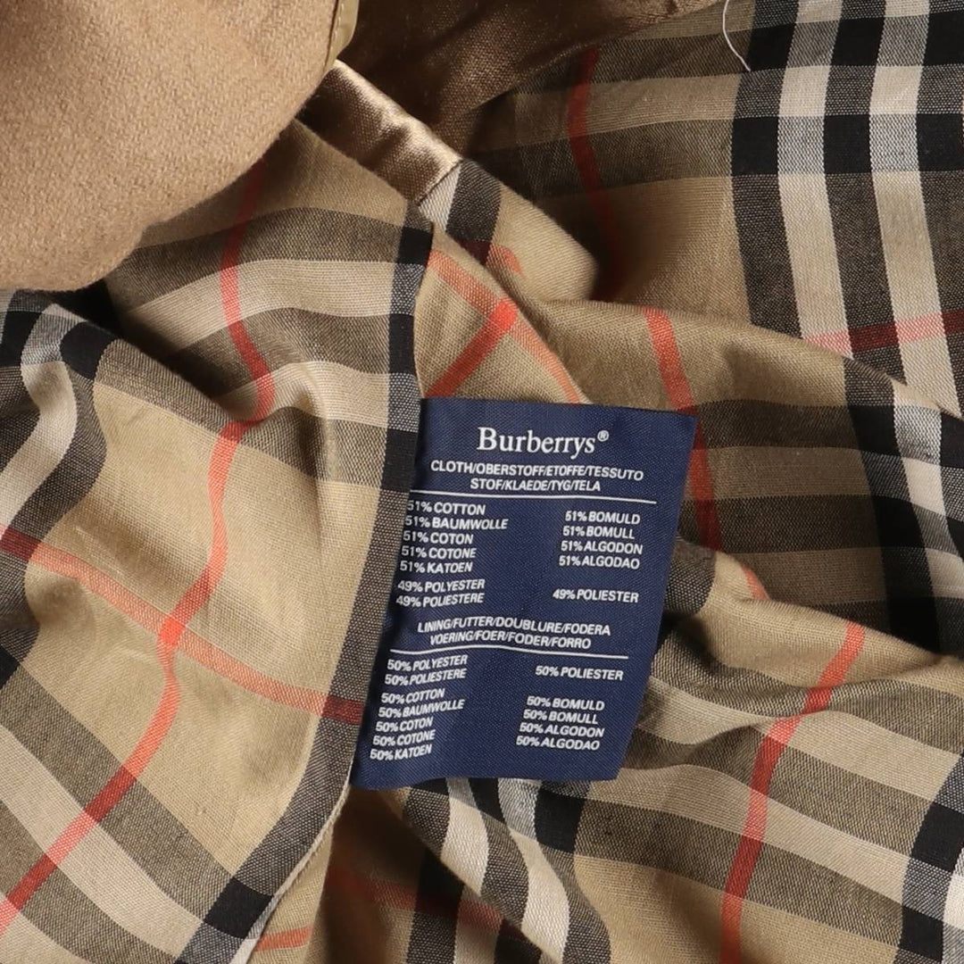 Burberry's Burberrys of London trench coat, men's size L cotton Beige type Vintage Second Hand