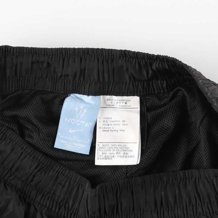 Nike NOCTA Nylon Pants, Shaka Shaka Pants, Men's Size L Nylon black type Vintage Second Hand