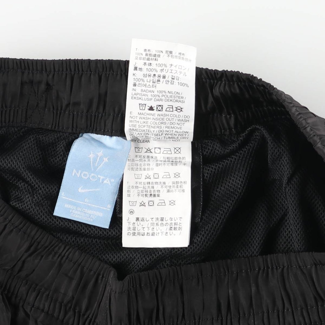 Nike NOCTA Nylon Pants, Shaka Shaka Pants, Men's Size L Nylon black type Vintage Second Hand