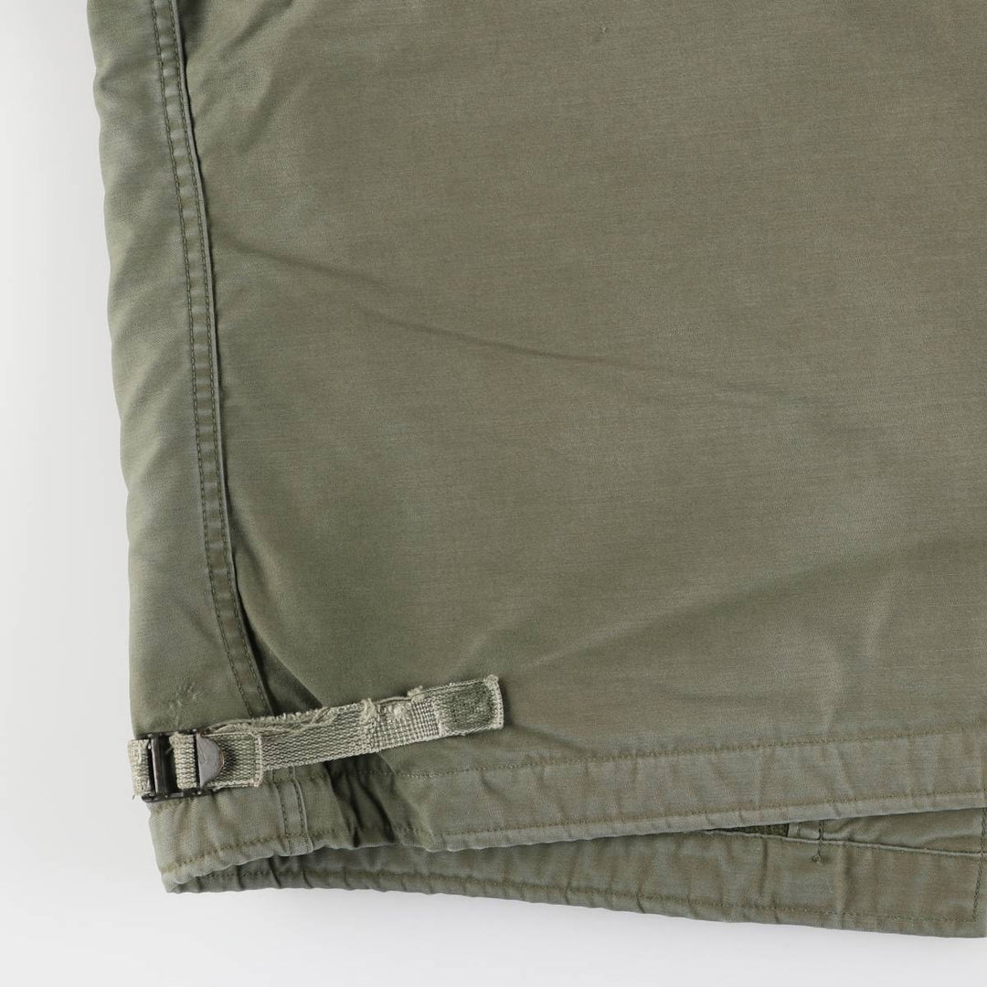 1980'S US Military A-2 Deck Jacket, Made in USA, Large (42-44), Men's Size L, Vintage Nylon Khaki type sage green Vintage Second Hand