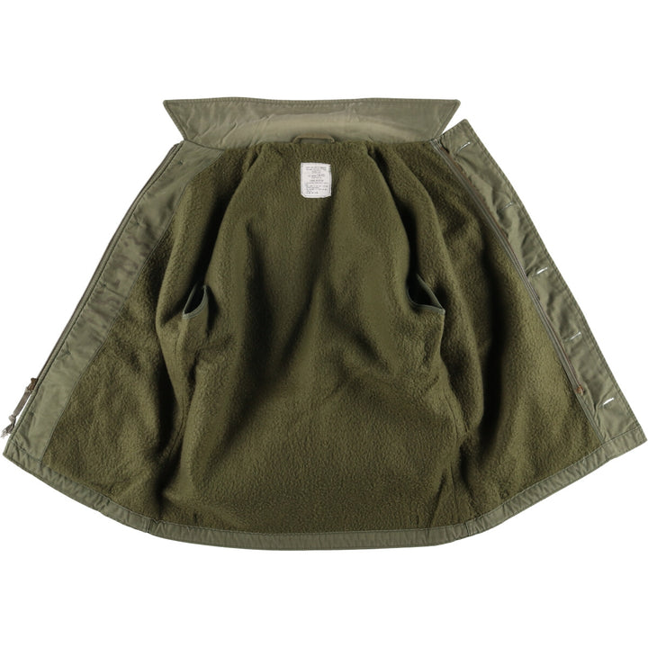 Authentic 1980'S US military Cold Weather Permeable Deck Jacket, Medium (38-40), Men's Size M, Vintage Nylon Khaki type Vintage Second Hand