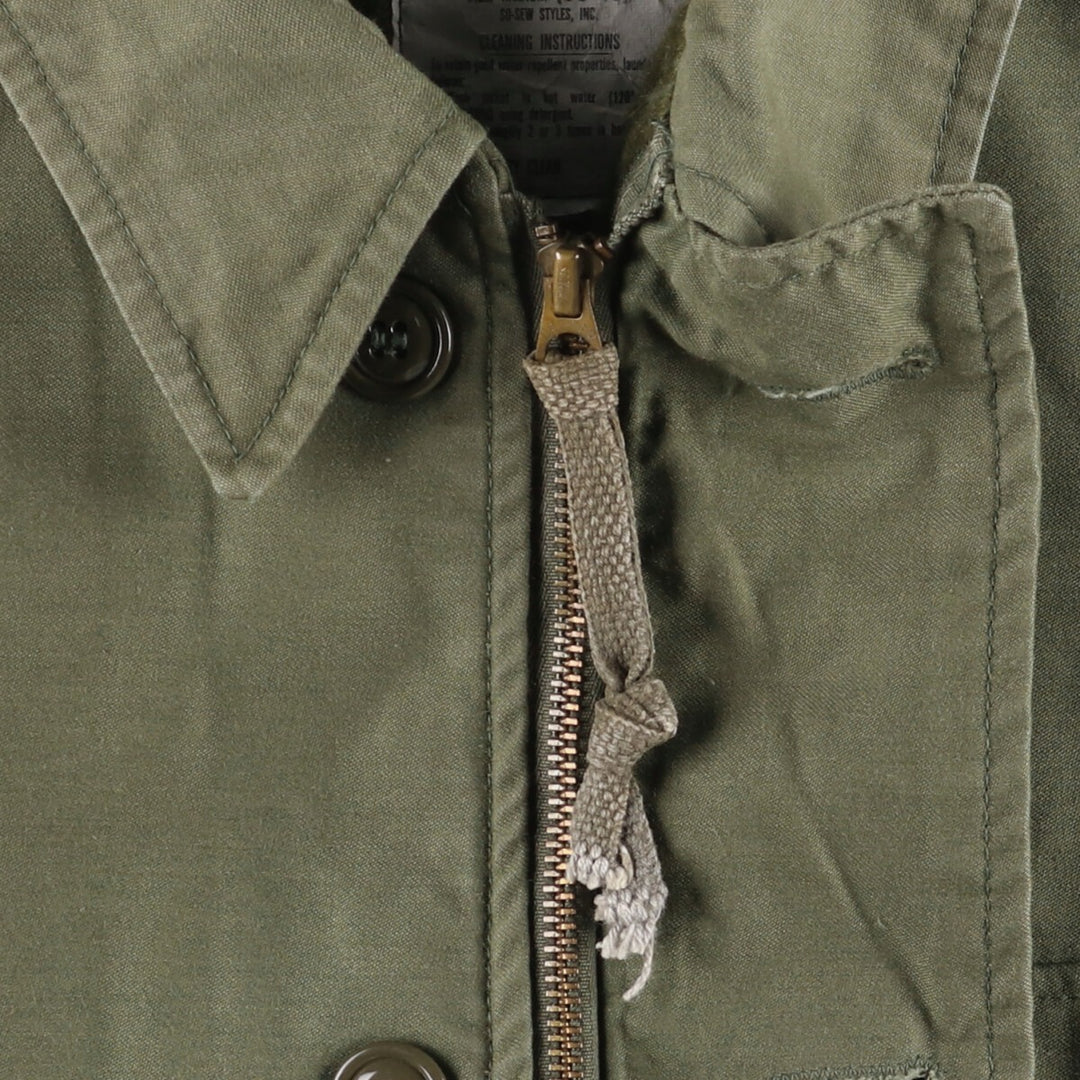 Authentic 1980'S US military Cold Weather Permeable Deck Jacket, Medium (38-40), Men's Size M, Vintage Nylon Khaki type Vintage Second Hand