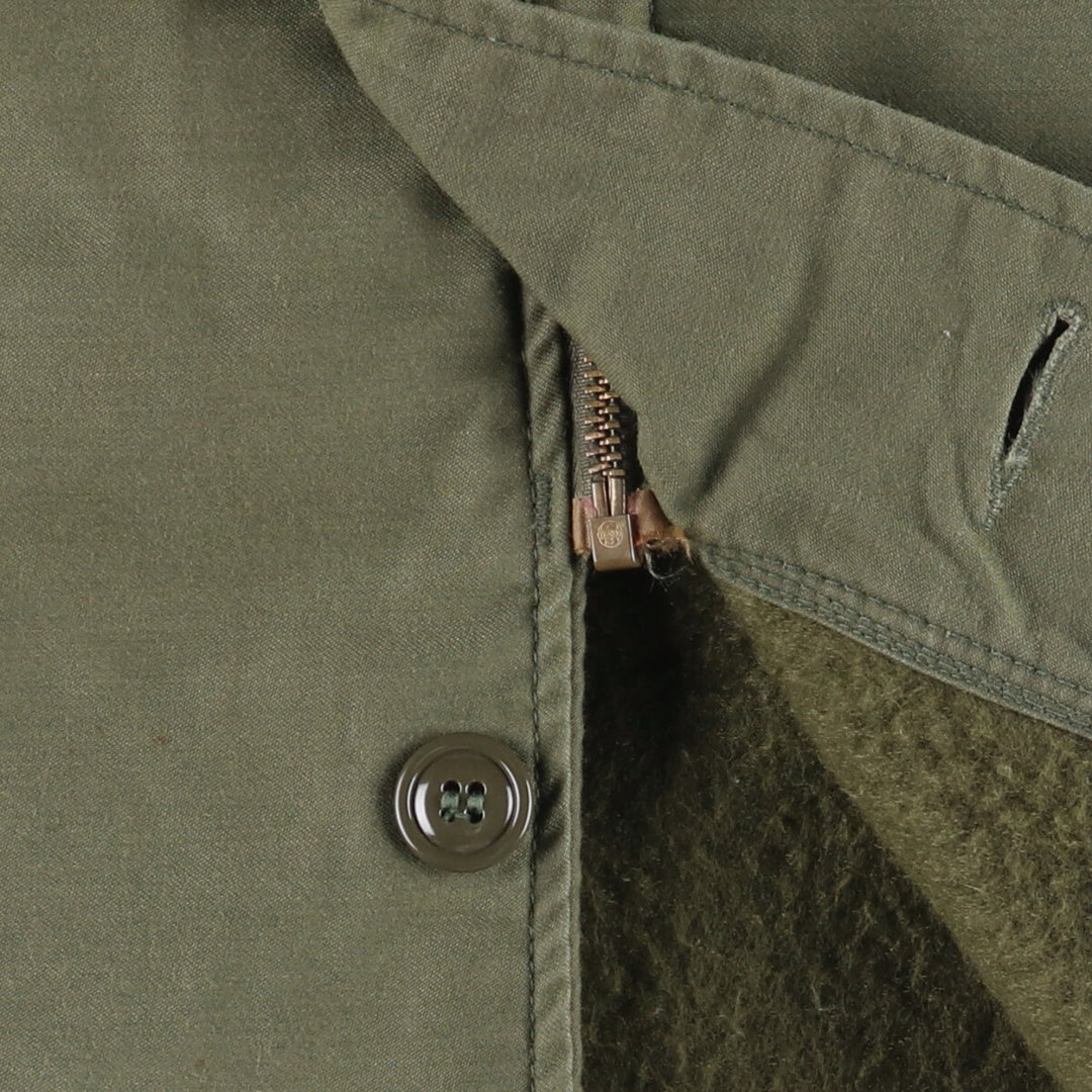 Authentic 1980'S US military Cold Weather Permeable Deck Jacket, Medium (38-40), Men's Size M, Vintage Nylon Khaki type Vintage Second Hand