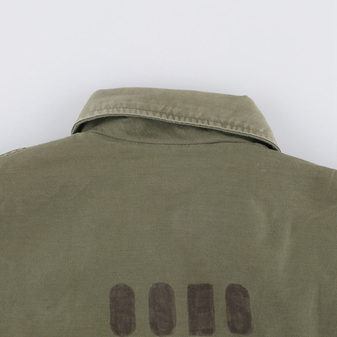 Authentic 1980'S US military Cold Weather Permeable Deck Jacket, Medium (38-40), Men's Size M, Vintage Nylon Khaki type Vintage Second Hand