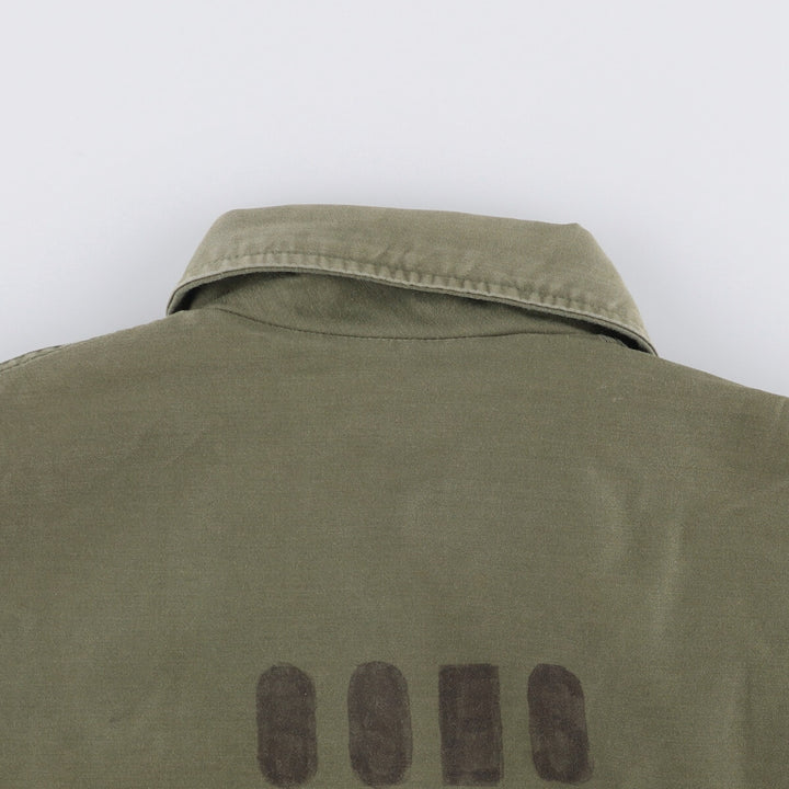 Authentic 1980'S US military Cold Weather Permeable Deck Jacket, Medium (38-40), Men's Size M, Vintage Nylon Khaki type Vintage Second Hand