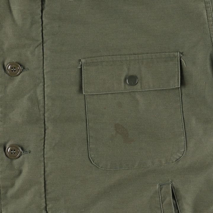 Vintage military A-2 deck jacket, men's size L Nylon Khaki type Vintage Second Hand