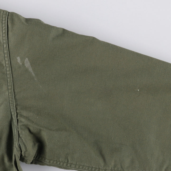 Vintage military A-2 deck jacket, men's size L Nylon Khaki type Vintage Second Hand