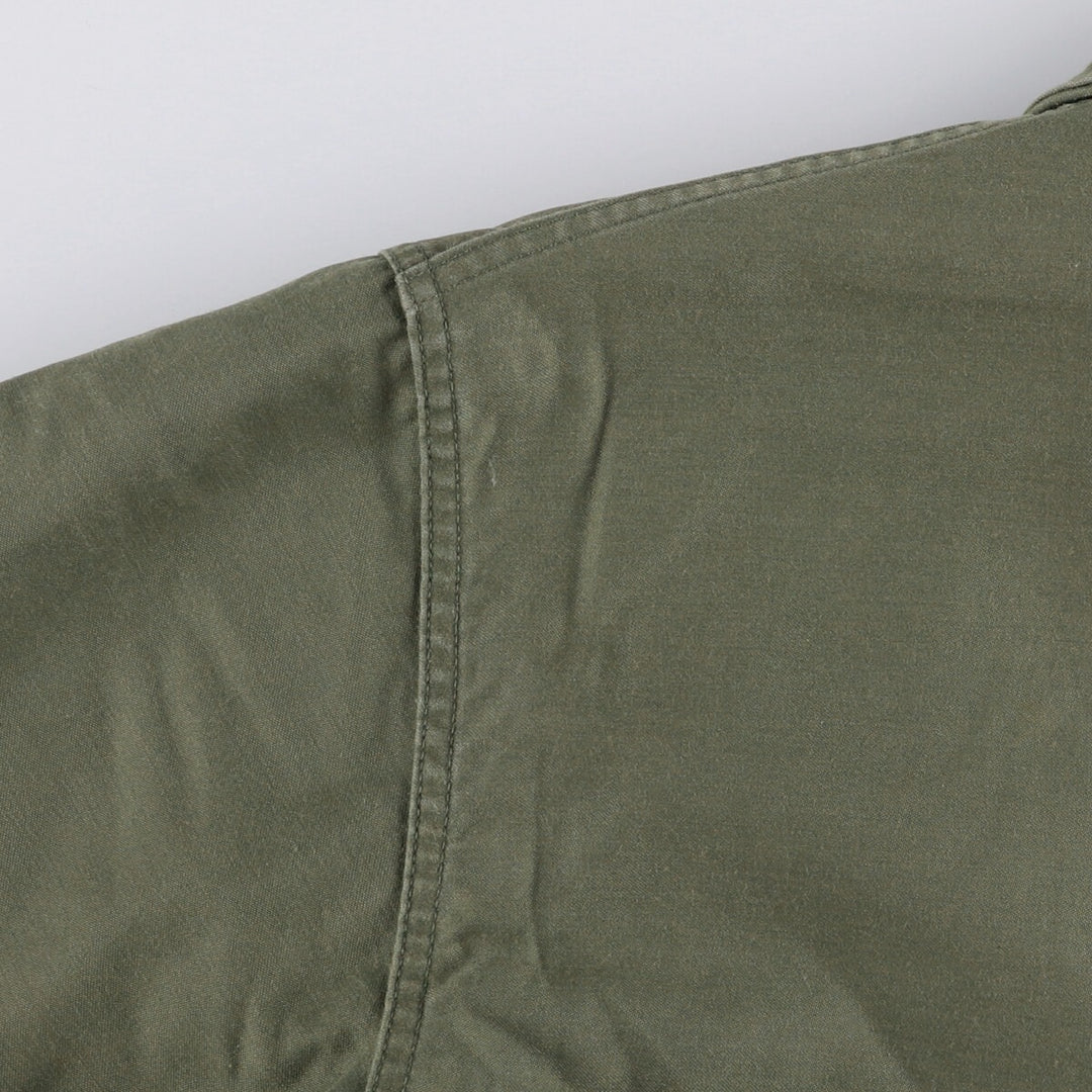 Vintage military A-2 deck jacket, men's size L Nylon Khaki type Vintage Second Hand