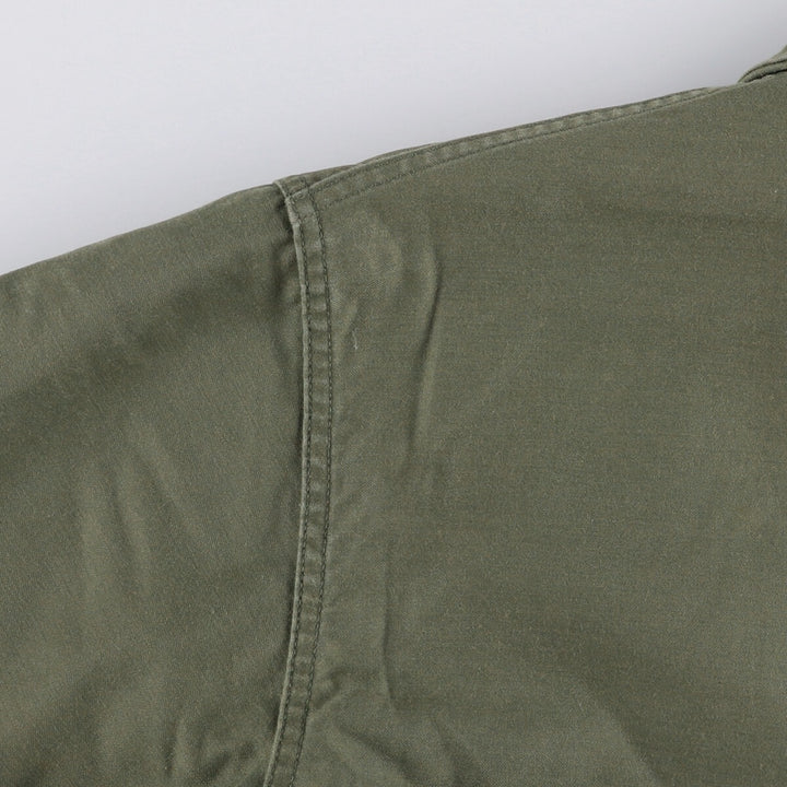 Vintage military A-2 deck jacket, men's size L Nylon Khaki type Vintage Second Hand