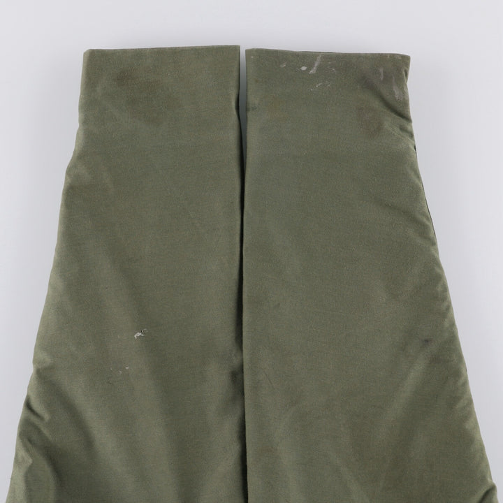 Vintage military A-2 deck jacket, men's size L Nylon Khaki type Vintage Second Hand