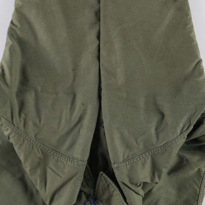 Vintage military A-2 deck jacket, men's size L Nylon Khaki type Vintage Second Hand