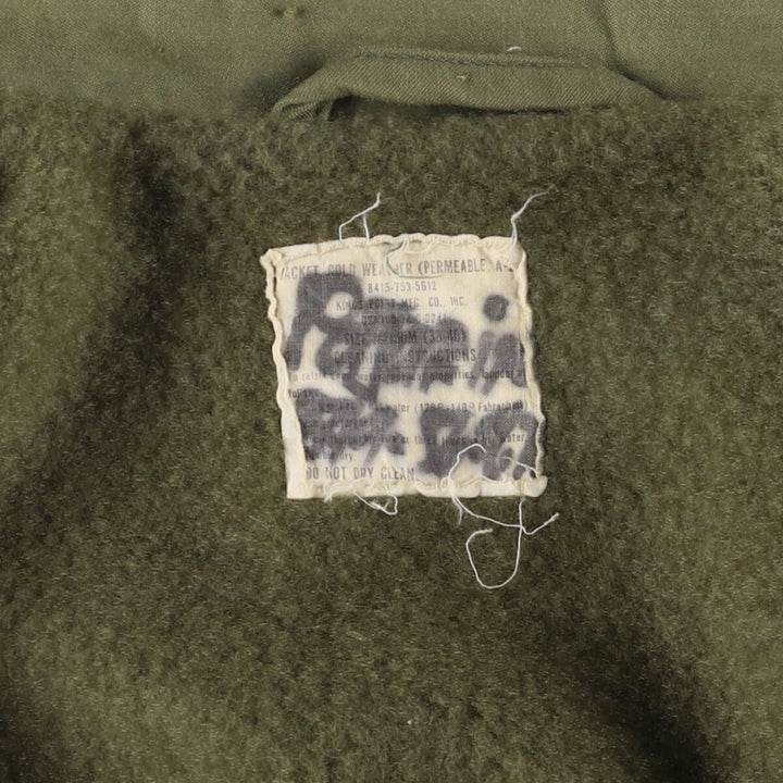 Authentic US military A-2 deck jacket, made in the USA, MEDIUM (38-40), men's size M unclear Khaki type Vintage Second Hand