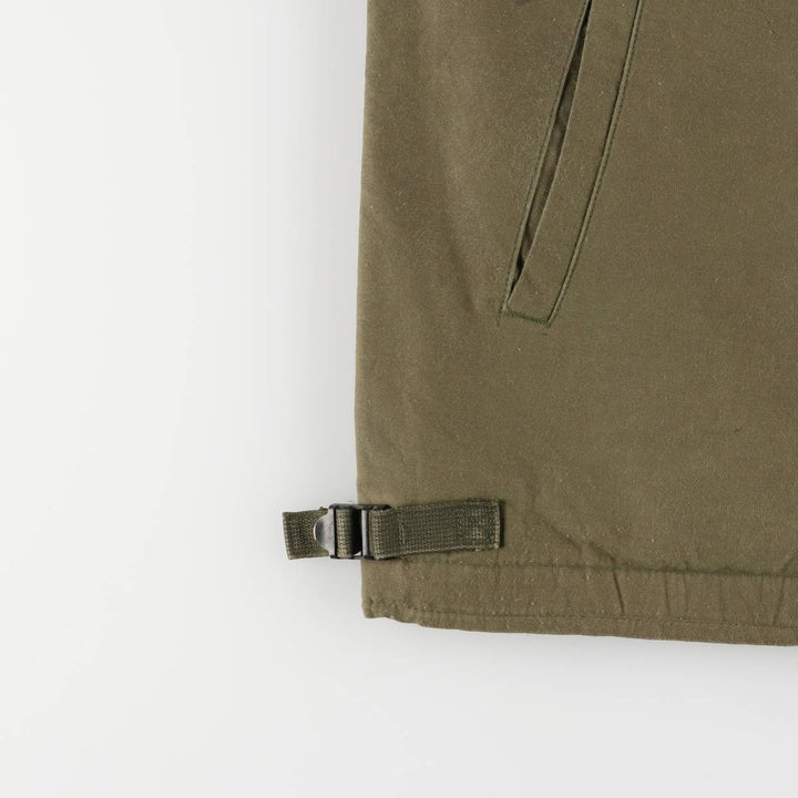 Authentic 1980'S US Navy A-2 Deck Jacket with Back Stencil, Made in USA, Medium (38-40), Men's Size M Nylon Khaki type Vintage Second Hand