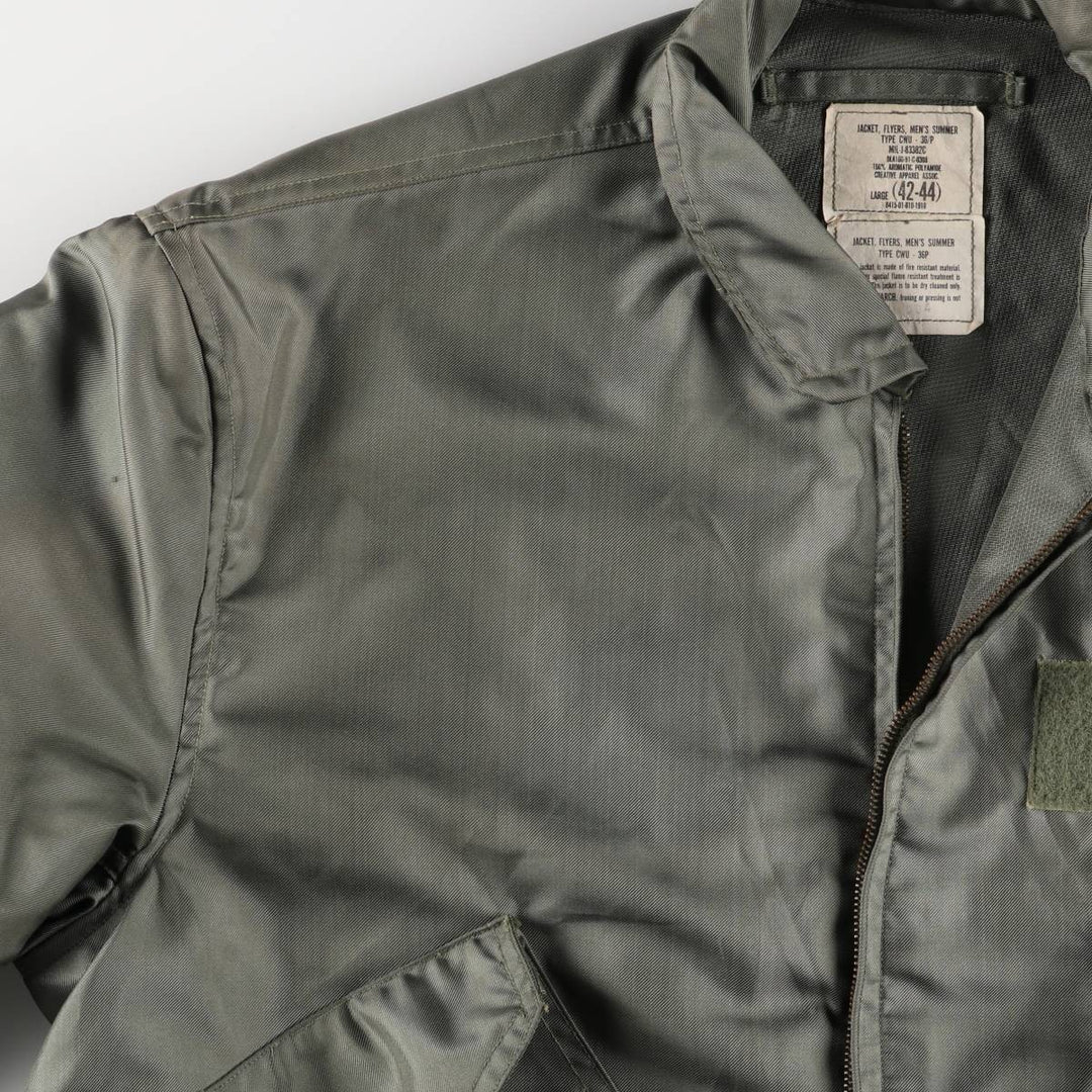 90's US military actual product CWU-36 Aromatic polyamide Khaki type Vintage Second Hand