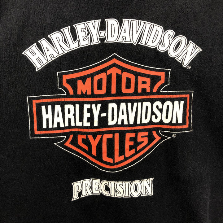 90'S Harley-Davidson Eagle Pattern Motorcycle Bike T-shirt Made in USA Men's XL cotton black type Vintage Second Hand