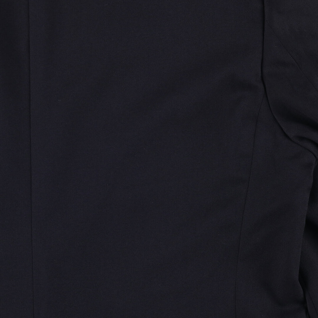 Burberry's wool tailored jacket, men's size L wool navy blue type Vintage Second Hand